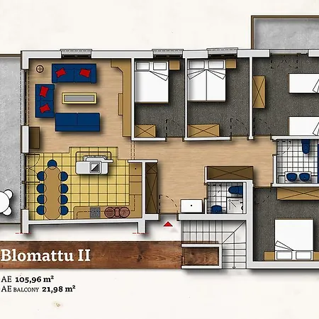 Apartment Blomattu Saas Fee * Saas-Fee